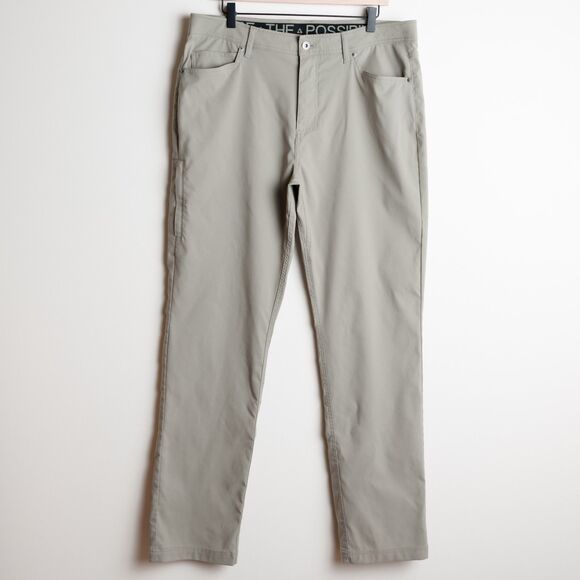 Gerry Venture Commuter Tech Pants Mens 36X34 Green Comfort Stretch Active Hiking - Picture 1 of 13